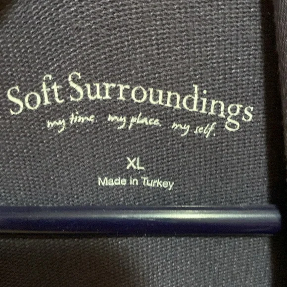 EUC Soft surroundings purple waterfall jacket sweater zipper details XL - Picture 4 of 7